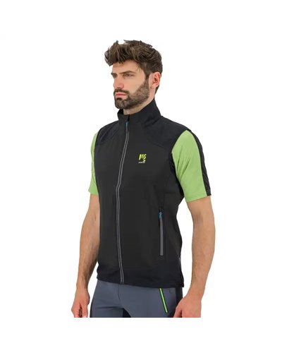 Karpos Parete Gilet Antivento Uomo, Black