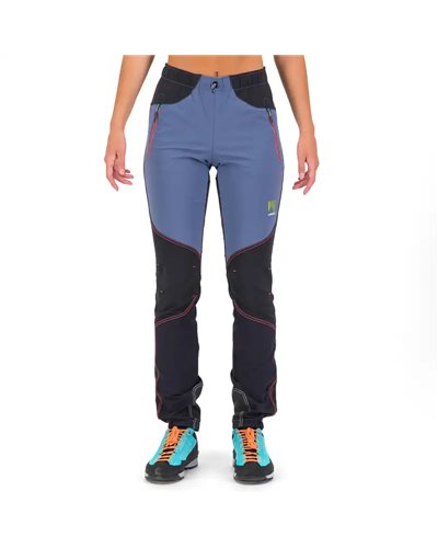Karpos Rock Pantaloni Donna, Vintage Indigo/Black/Hot Coral
