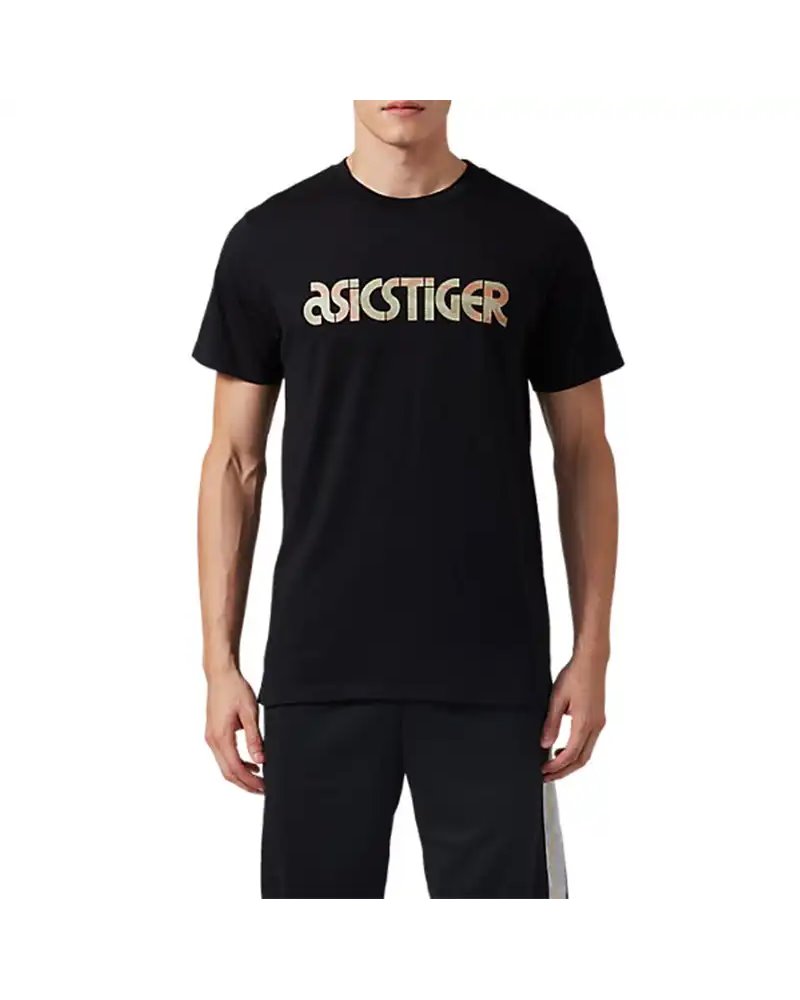 Asics Tiger Wave SS Tee Men's Short Sleeve Tee, Performance Black