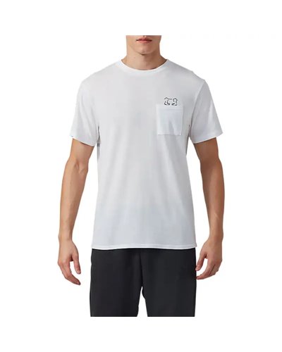 Asics Tiger DT PKT SS Tee Men's Short Sleeve Tee, Real White