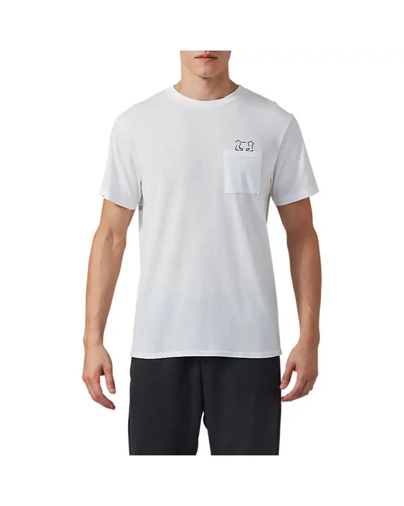 Asics Tiger DT PKT SS Tee Maglia Maniche Corte Uomo, Real White