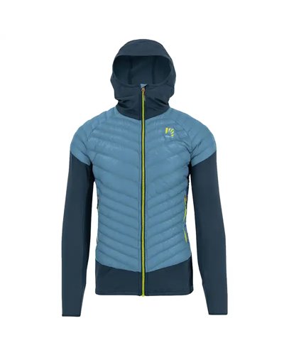 Karpos Sass De Mura Giacca Ibrida con Cappuccio Uomo, Niagara/Stargazer