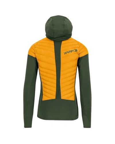 Karpos Sass De Mura Giacca Ibrida con Cappuccio Uomo, Radiant/Rifle Green