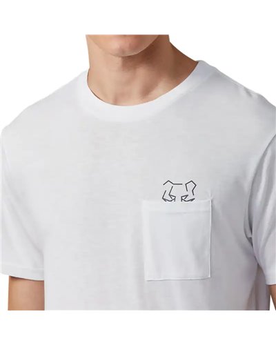 Asics Tiger DT PKT SS Tee Maglia Maniche Corte Uomo, Real White
