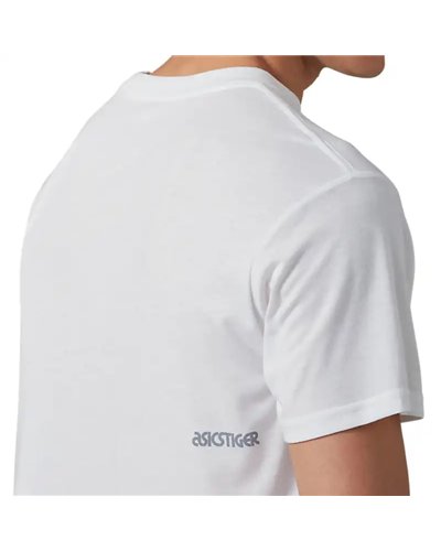 Asics Tiger DT PKT SS Tee Maglia Maniche Corte Uomo, Real White