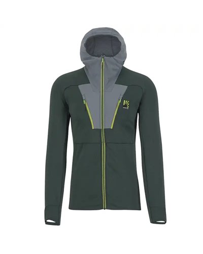 Karpos Highest Men's Hoodie Fleece, Forest/North Atlantic