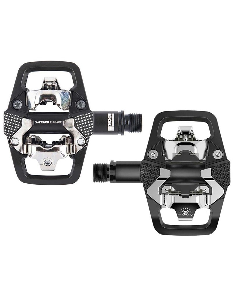 Look X-Track En-Rage Black MTB Bike Pedals with Cleats