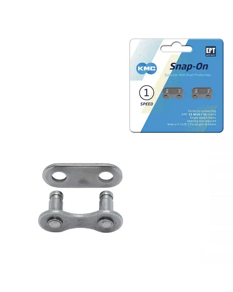 KMC Link KMC 1S, Snap-On, Silver Colour
