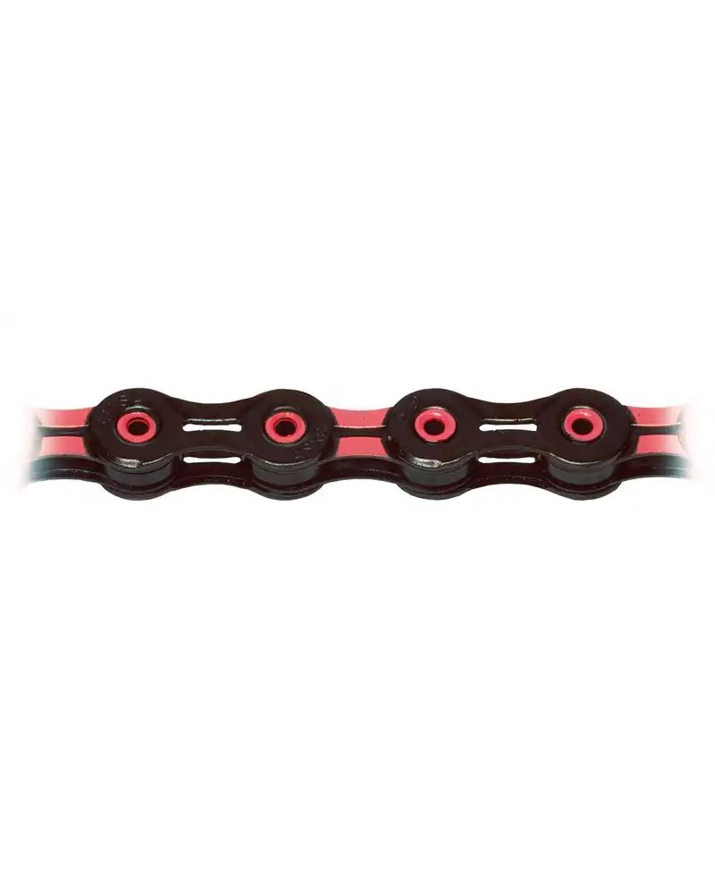 KMC Chain 11S X11Sl, Diamond Like Coating, Black-Red