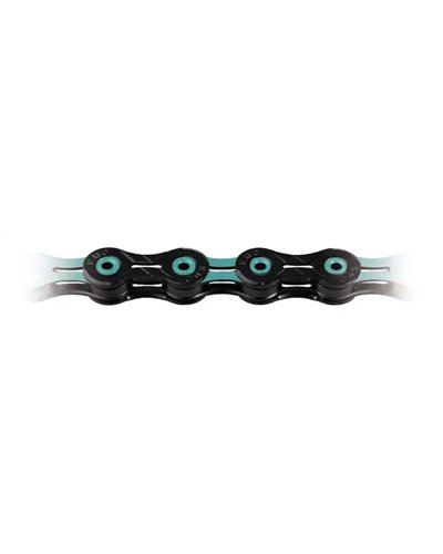 KMC Thain 11S X11Sl, Diamond Like Coating, Black-Light Blue Bianchi
