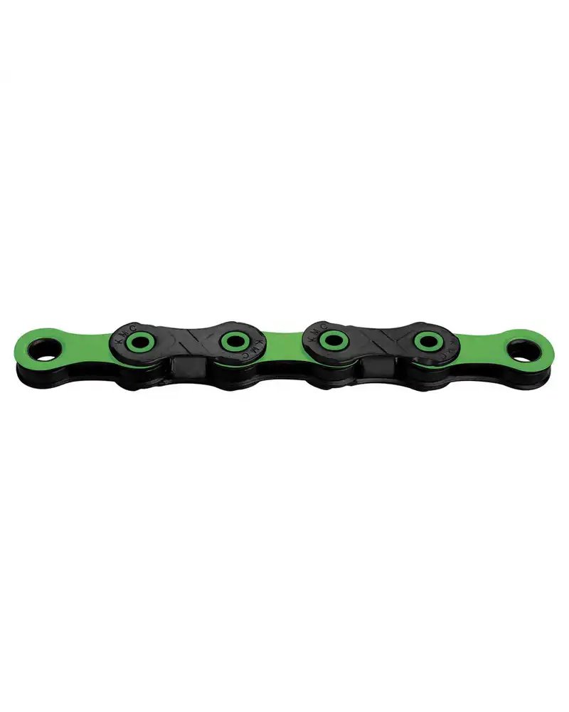 KMC Chain 12S Dlc, Diamond Like Coating, Black/Green