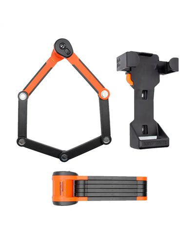 Kryptonite Evolution 790 Folding Lock, with Click Tight Transport Bracket