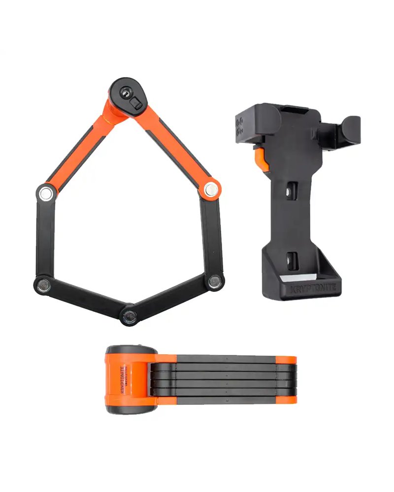 Kryptonite Evolution 790 Folding Lock, with Click Tight Transport Bracket