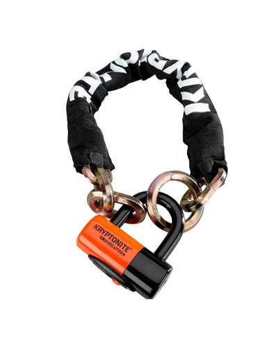 Kryptonite Chain New York Noose 1275/Lock Evolution Series 4 - Black Orange