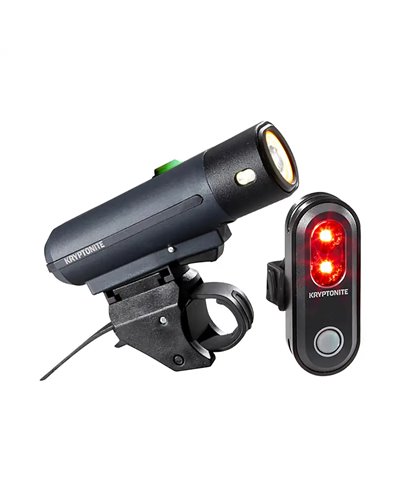 Kryptonite Kit Luci Street F-500 (500 Lumen) + Avenue R-45 - Nero