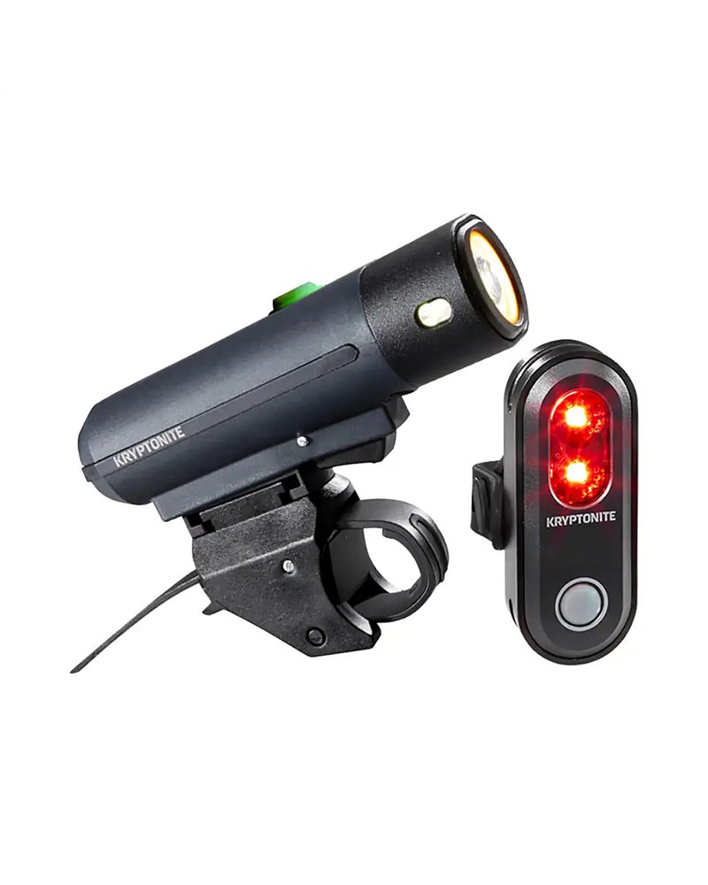 Kryptonite Kit Luci Street F-500 (500 Lumen) + Avenue R-45 - Nero