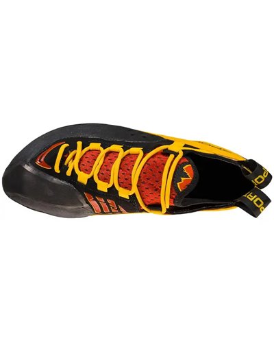 La Sportiva Genius Scarpette Arrampicata, Red/Yellow