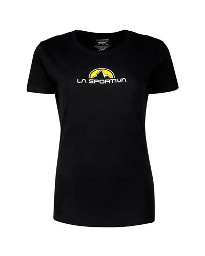 La Sportiva Footstep Tee Maglia Maniche Corte Donna, Black