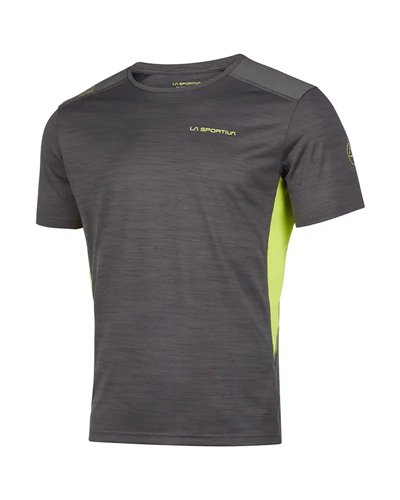 La Sportiva Embrace Maglia Maniche Corte Uomo, Carbon/Lime Punch
