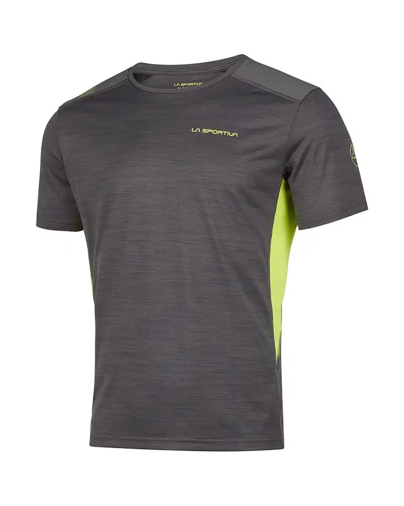 La Sportiva Embrace Men's T-Shirt, Carbon/Lime Punch