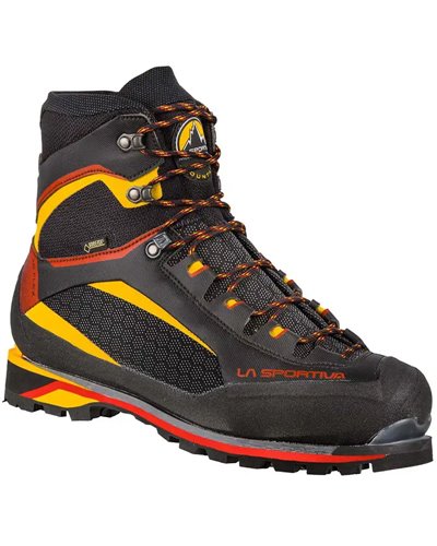 La Sportiva Trango Tower Extreme GTX Gore-Tex Men's Crampon Compatible Mountaineering Boots, Black/Yellow