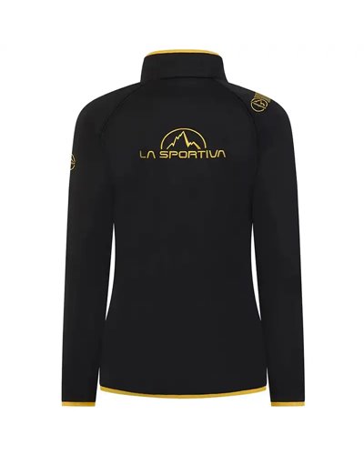 La Sportiva Promo Fleece Giacca in Pile Donna, Black/Yellow