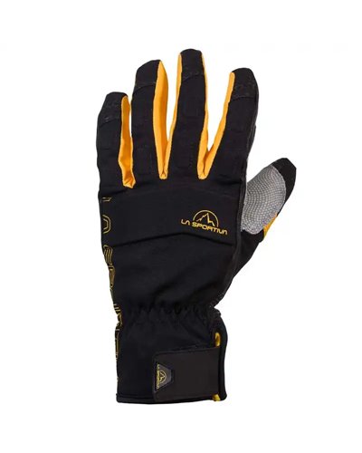 La Sportiva Skialp Guanti Scialpinismo, Nero/Giallo