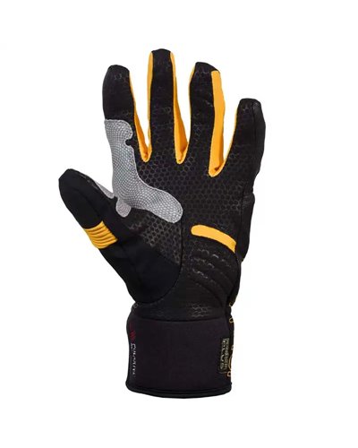La Sportiva Skialp Guanti Scialpinismo, Nero/Giallo