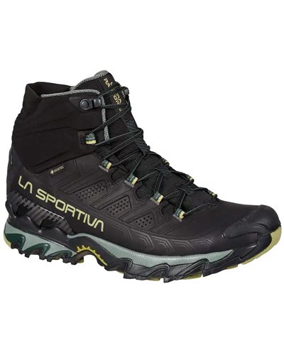 La Sportiva Ultra Raptor II MID Leather GTX Gore-Tex Scarpe Fast Hiking Uomo, Black/Cedar