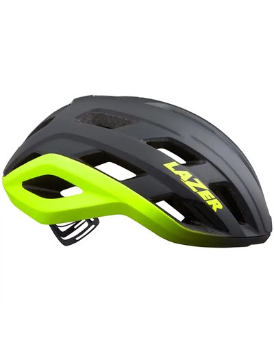 Lazer Strada KinetiCore Casco Road, Grigio Scuro Opaco/Giallo Flash