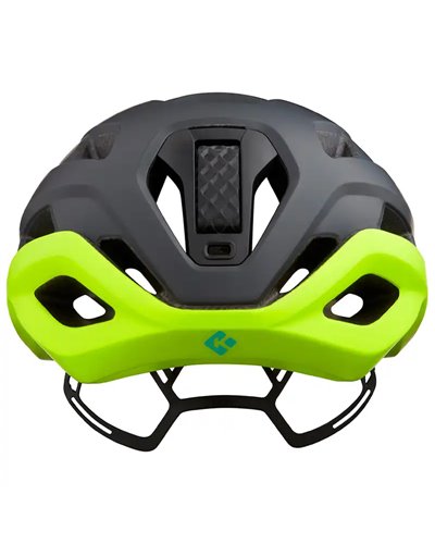 Lazer Strada KinetiCore Road Cycling Helmet, Matte Dark Grey/Flash Yellow