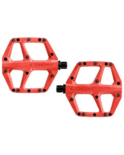 Look Trail Fusion Pedali Bici MTB, Rosso