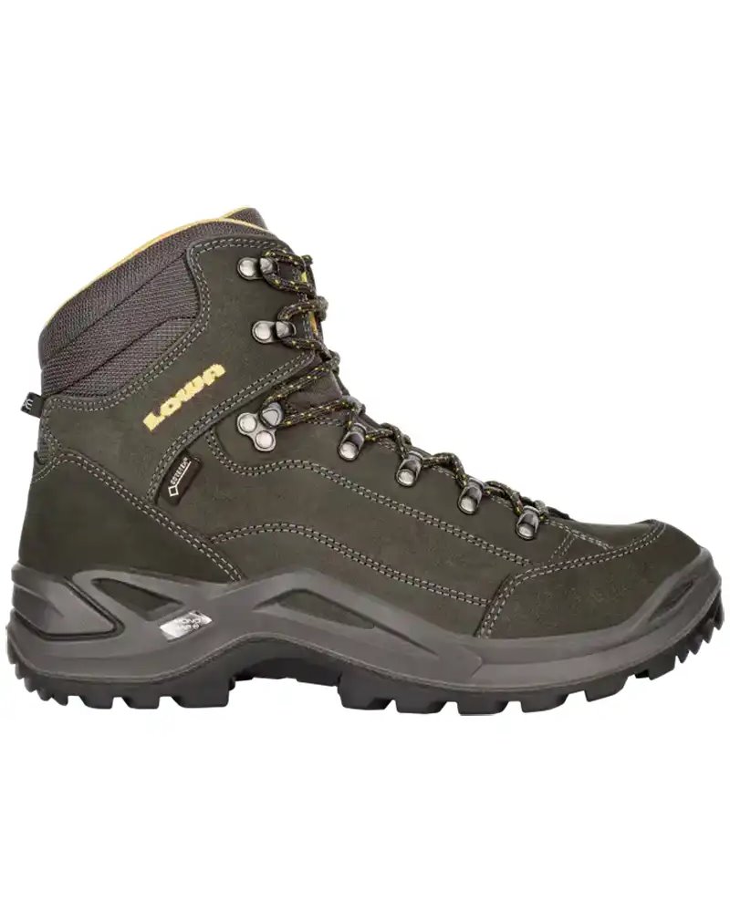 Lowa Renegade MID GTX Gore-Tex Men's All Terrain Classic Boots, Anthracite/Mustard