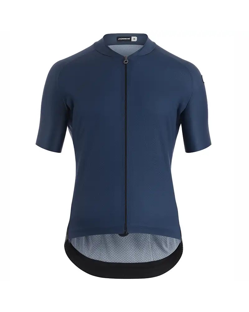 Assos Mille GT C2 Evo Men's Short Sleeve Full Zip Cycling Jersey, Stone Blue
