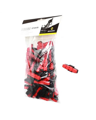 Magura 25 Coppie Pattini Freno Rosse X Potenza Frenata Massima