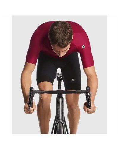 Assos Mille GT C2 Evo Men's Short Sleeve Full Zip Cycling Jersey, Bolgheri Red