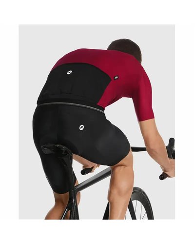 Assos Mille GT C2 Evo Men's Short Sleeve Full Zip Cycling Jersey, Bolgheri Red