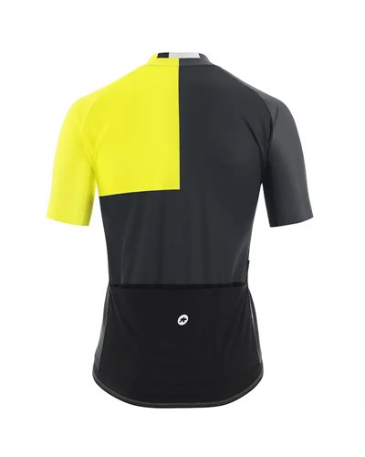 Assos Mille GT Stahlstern Men's Short Sleeve Full Zip Cycling Jersey, Optic Yellow
