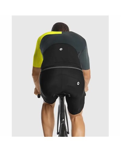 Assos Mille GT Stahlstern Men's Short Sleeve Full Zip Cycling Jersey, Optic Yellow