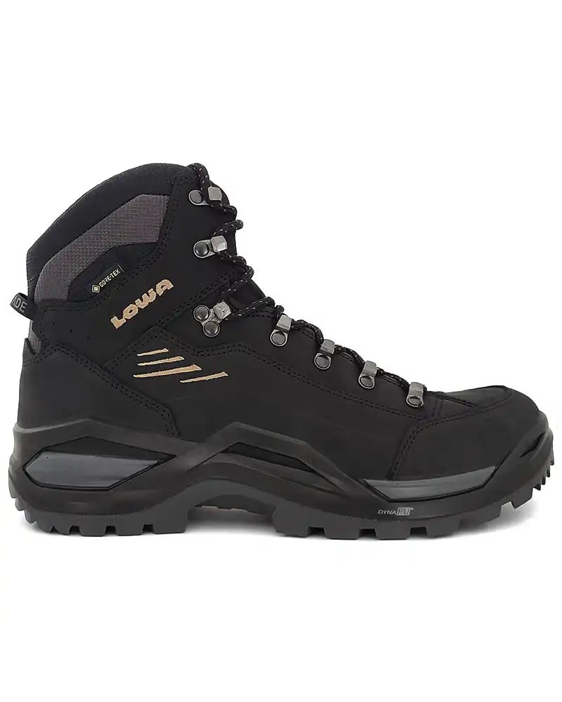 Lowa Renegade Evo MID GTX Gore-Tex Men's All Terrain Classic Boots, Black/Dune
