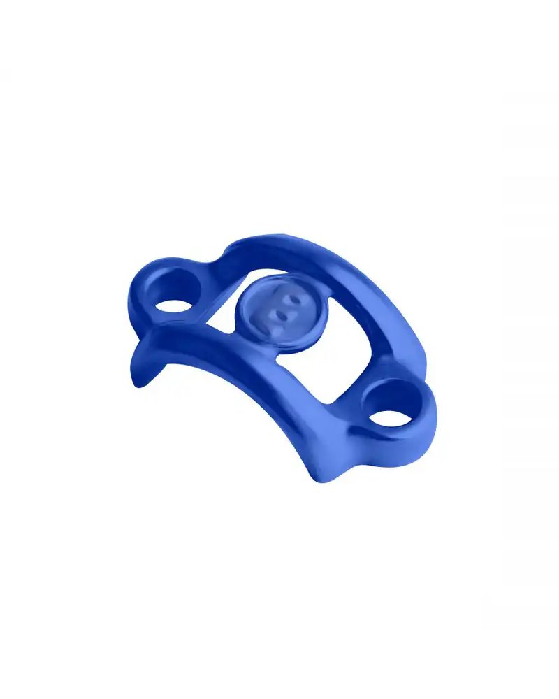 Magura Handle Bar Clamp, Aluminium, Cyan-Blue, Ex Bolts (1 Pc)