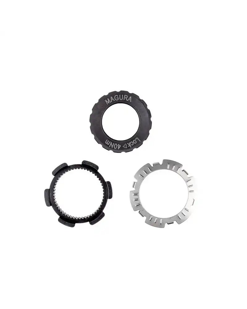 Magura Adattatore Centerlock, Compreso Anello di Bloccaggio, per Ruote Perno Passante