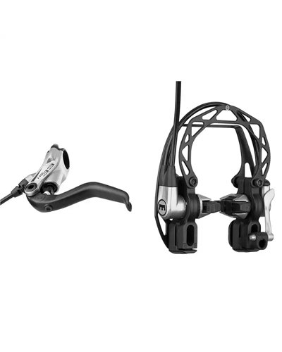 Magura Hs33 R Argento, Leva a 2 Dita, Utilizzabile a Destra/Sinistra
