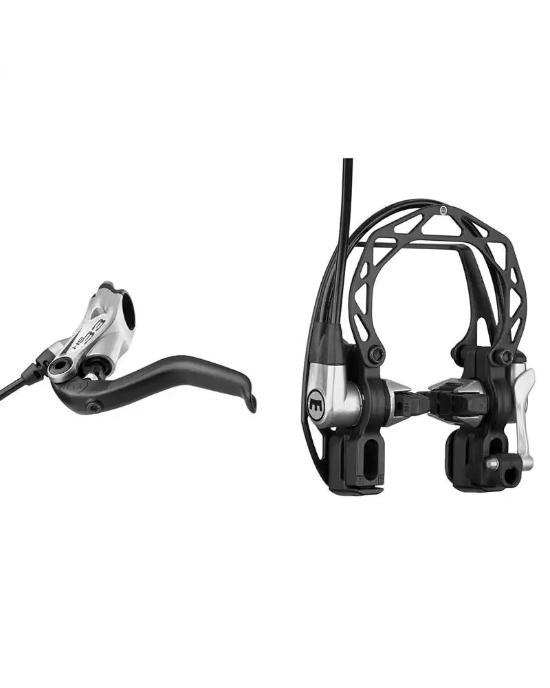 Magura Hs33 R Argento, Leva a 2 Dita, Utilizzabile a Destra/Sinistra