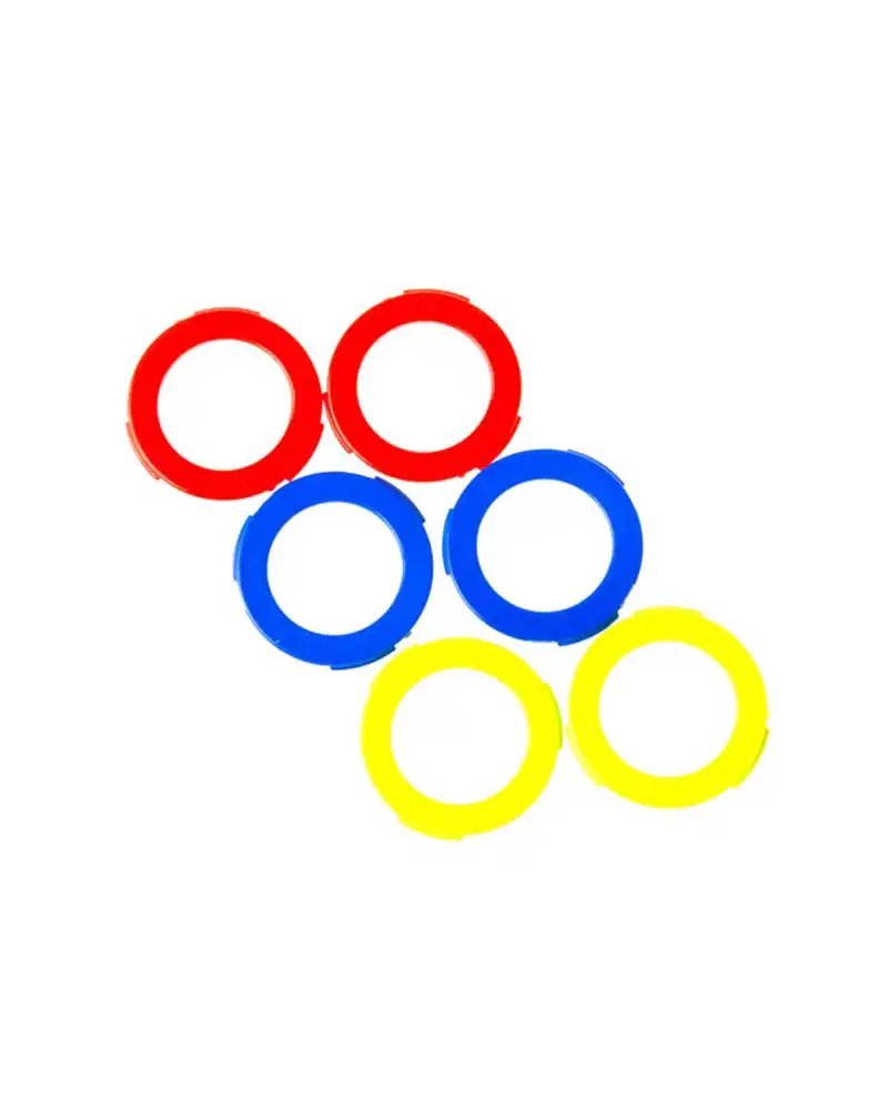 Magura Kit di Coperture per Pinza Freno, Pinza a 2 Pistoncini, Dal Ma2015 (Blu, Rosso Neon, Giallo Neon) (Conf.  6 pz)