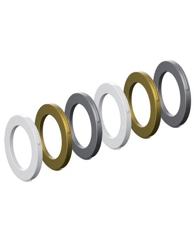 Magura Cover Kit Caliper, 2 Piston, From My2015 (White, Gold, Silver) (Pu = 6Pieces)
