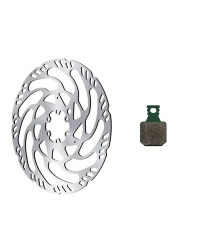 Magura Mt Estop Optimized Kit 203/C - 8.S: Disco Freno Mdr-C,  203mm, a 6 Fori e Pastiglia Freno 8.S, Sport (Conf.  1 Set)
