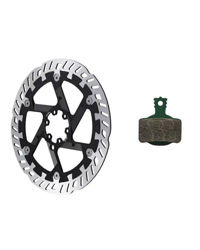 Magura Mt Estop Optimized Kit 203/P - 7.S: Disco Freno Mdr-P,  203 mm, a 6 Fori e Pastiglia Freno 7.S, Sport (Conf.  1 Set)