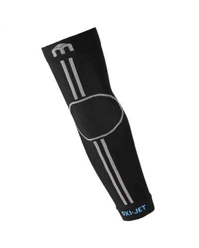 Mico Oxi-Jet Compression Arm Warmer, Black/Grey