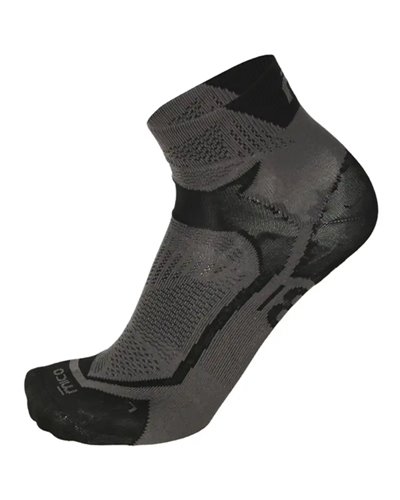 Mico Run X-Performance X-Light Calze Corte Running, Nero/Antracite